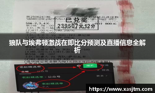 狼队与埃弗顿激战在即比分预测及直播信息全解析